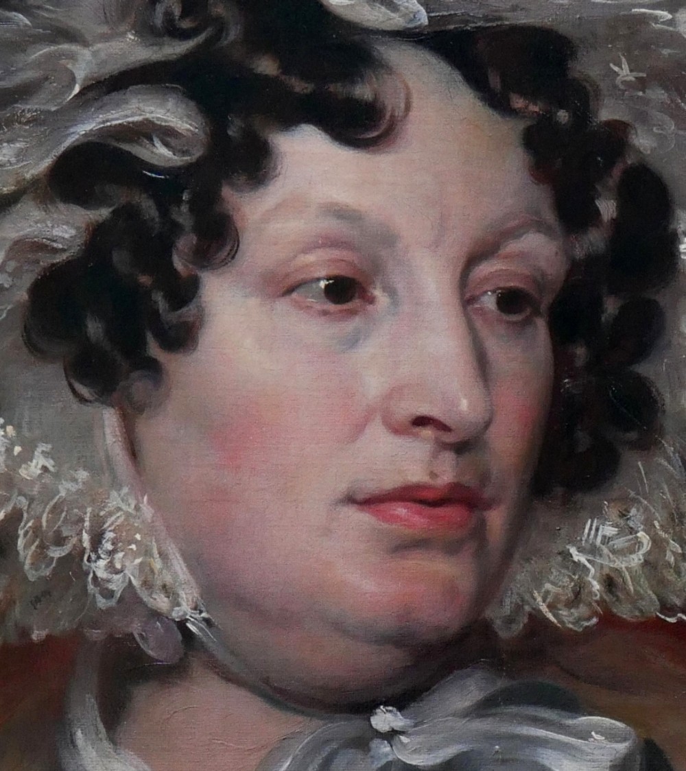 Early 19th century Oil Painting Portrait of a Lady of Character from the Estate of Clan Leslie of Aberdeenshire View IV