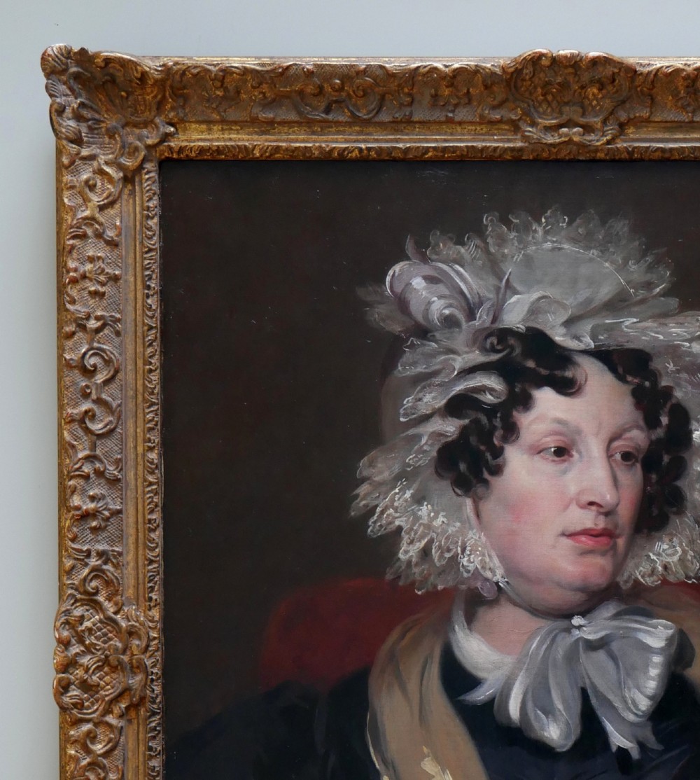 Early 19th century Oil Painting Portrait of a Lady of Character from the Estate of Clan Leslie of Aberdeenshire View IX