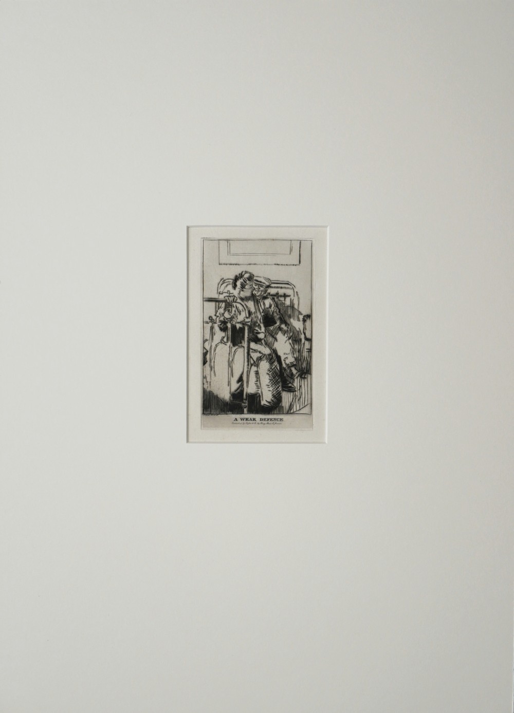 Walter Richard Sickert - Scarce Etching (A Weak Defence) Printed 1915 View V