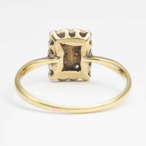 VINTAGE ART DECO STYLE 18CT GOLD DIAMOND PANEL RING - ADDITIONAL PHOTO 3