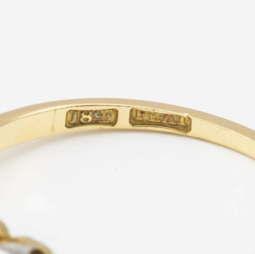 EDWARDIAN 18CT GOLD 1 CARAT 3 STONE DIAMOND RING - ADDITIONAL PHOTO 5