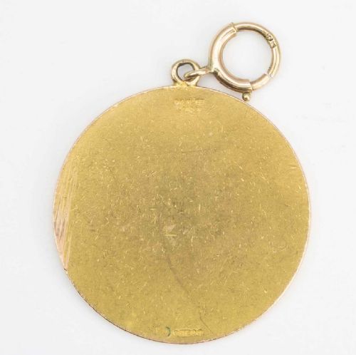 RESERVED VINTAGE PAUL VINCZE 9CT GOLD LARGE GEMINI PENDANT - ADDITIONAL PHOTO 2