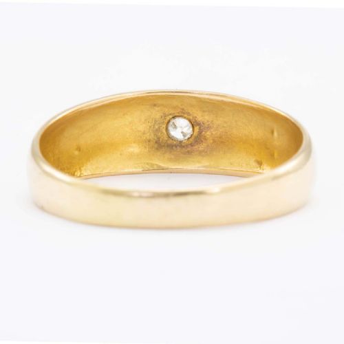 EDWARDIAN 18CT GOLD DIAMOND GYPSY RING - ADDITIONAL PHOTO 3