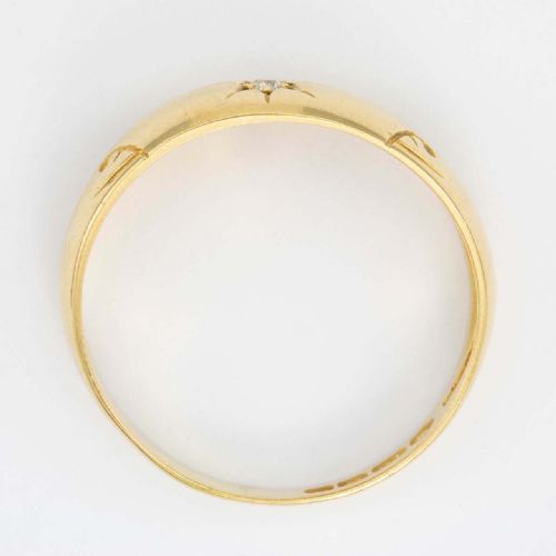 EDWARDIAN 18CT GOLD DIAMOND GYPSY RING - ADDITIONAL PHOTO 4