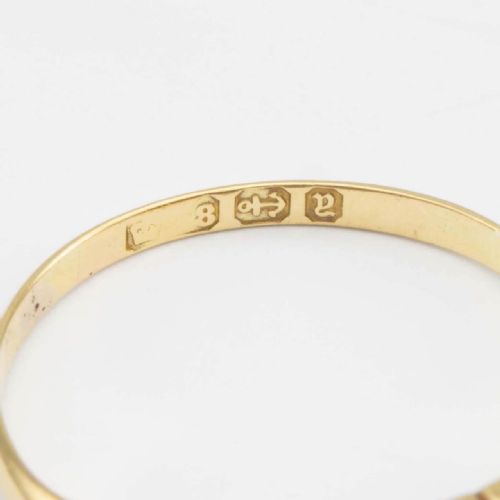 ANTIQUE VICTORIAN 18CT GOLD OLD CUT 5 STONE DIAMOND RING HALLMARKED 1899 - ADDITIONAL PHOTO 3
