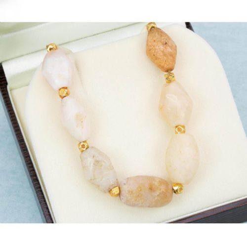 1ST MILLENNIUM WESTERN ASIATIC AGATE BEAD NECKLACE - ADDITIONAL PHOTO 5