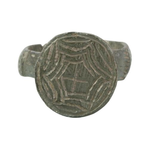 medieval byzantine bronze cross ring - CATEGORY: ANTIQUE JEWELLERY - DATED BEFORE 1700