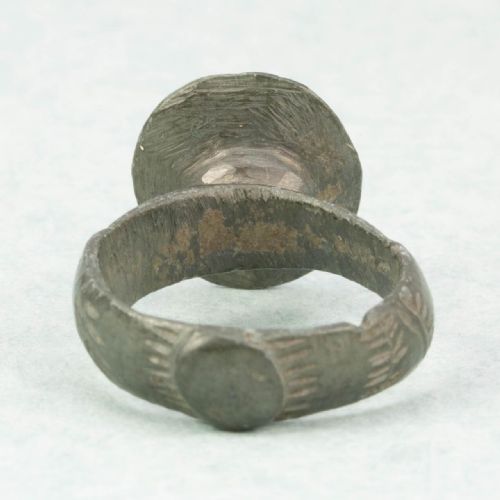 MEDIEVAL BYZANTINE BRONZE CROSS RING - ADDITIONAL PHOTO 3