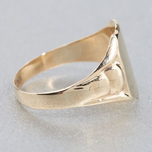 VINTAGE 9CT GOLD SHIELD FACED SIGNET RING HALLMARKED 1940 - ADDITIONAL PHOTO 2