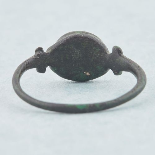 BYZANTINE LION INTAGLIO BRONZE RING - ADDITIONAL PHOTO 4