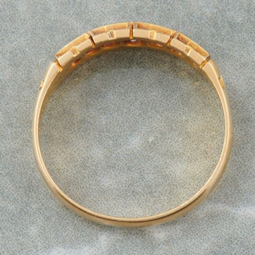 VICTORIAN 18CT GOLD 7 STONE DIAMOND RING - ADDITIONAL PHOTO 5