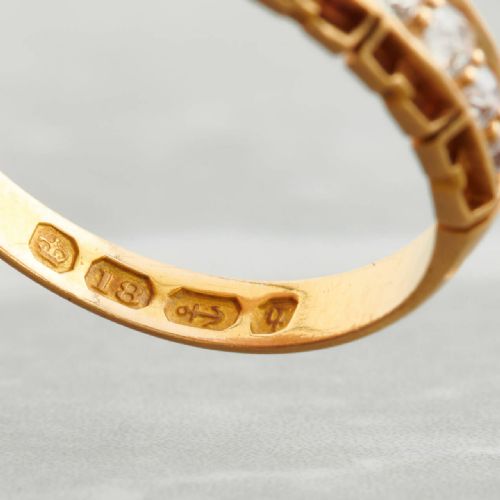 VICTORIAN 18CT GOLD 7 STONE DIAMOND RING - ADDITIONAL PHOTO 7