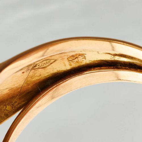 1940S 18CT GOLD PEARL AND DIAMOND TANK RING - ADDITIONAL PHOTO 7