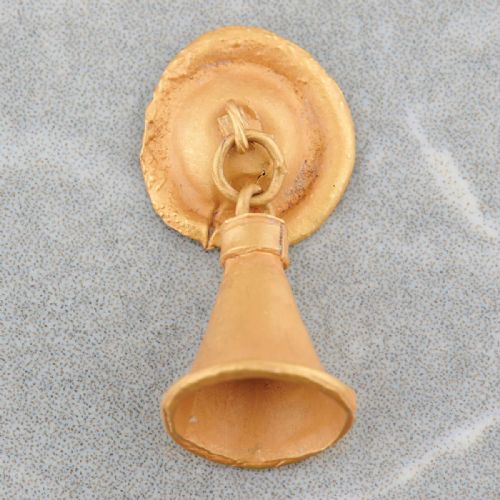 ANCIENT WESTERN ASIATIC GOLD BELL PENDANT - ADDITIONAL PHOTO 2