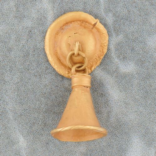 ANCIENT WESTERN ASIATIC GOLD BELL PENDANT - ADDITIONAL PHOTO 3