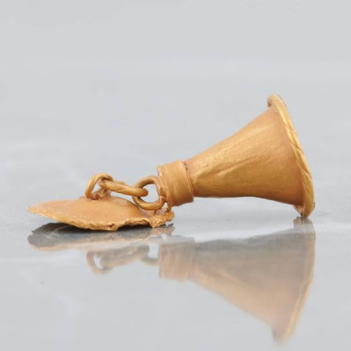 ANCIENT WESTERN ASIATIC GOLD BELL PENDANT - ADDITIONAL PHOTO 4