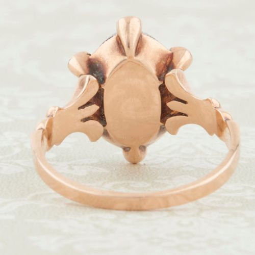 VICTORIAN 15CT ROSE GOLD CAMEO RING - ADDITIONAL PHOTO 4