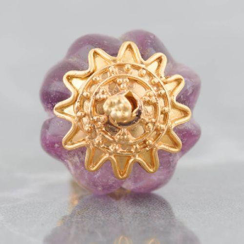 ANCIENT GREEK GOLD AMETHYST POMEGRANATE PENDANT - ADDITIONAL PHOTO 4