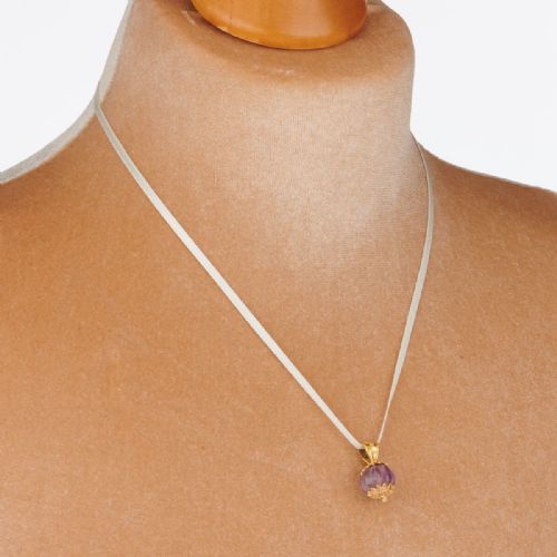 ANCIENT GREEK GOLD AMETHYST POMEGRANATE PENDANT - ADDITIONAL PHOTO 7