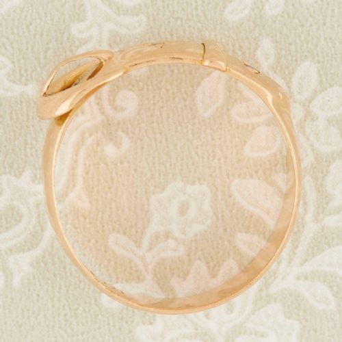 ANTIQUE 18CT GOLD DIAMOND BUCKLE RING - ADDITIONAL PHOTO 6