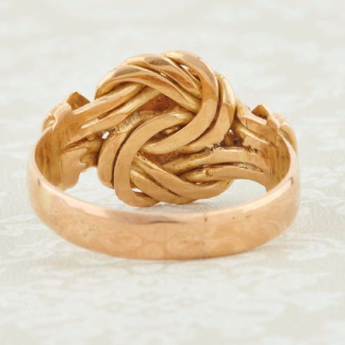 EDWARDIAN 18CT GOLD DIAMOND LOVERS KNOT RING - ADDITIONAL PHOTO 4