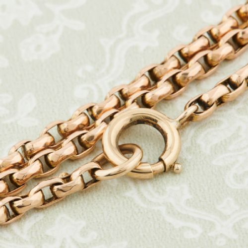 9CT GOLD 49 BELCHER GUARD CHAIN - ADDITIONAL PHOTO 5