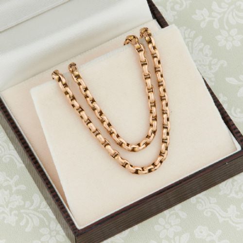 9CT GOLD 49 BELCHER GUARD CHAIN - ADDITIONAL PHOTO 6