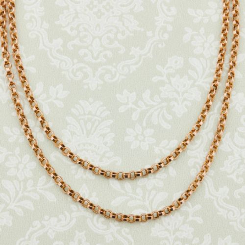 9CT GOLD 56 BELCHER GUARD CHAIN NECKLACE - ADDITIONAL PHOTO 3