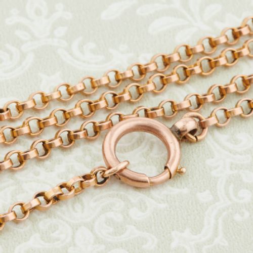 9CT GOLD 56 BELCHER GUARD CHAIN NECKLACE - ADDITIONAL PHOTO 4