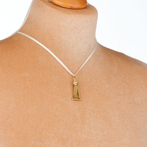 15CT GOLD TASSEL PENDANT - ADDITIONAL PHOTO 1
