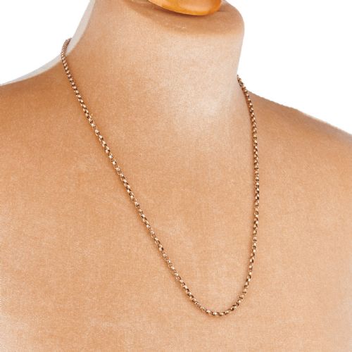 9CT ROSE GOLD BELCHER CHAIN 24 - ADDITIONAL PHOTO 1