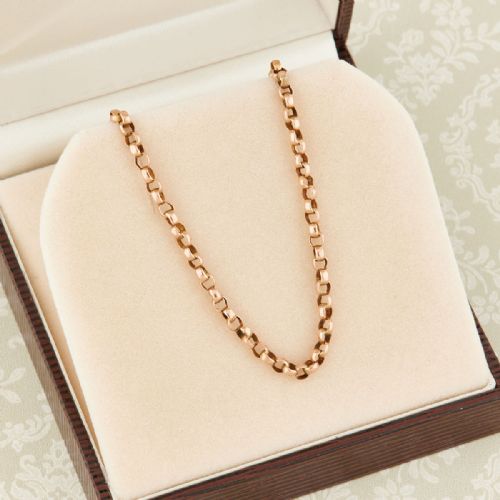 9CT ROSE GOLD BELCHER CHAIN 24 - ADDITIONAL PHOTO 5