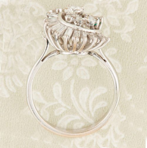 18CT WHITE GOLD DIAMOND COCKTAIL RING - ADDITIONAL PHOTO 6
