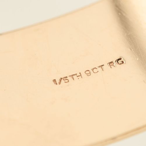 VINTAGE 9CT ROLLED GOLD FLORAL ENGRAVED BANGLE - ADDITIONAL PHOTO 6