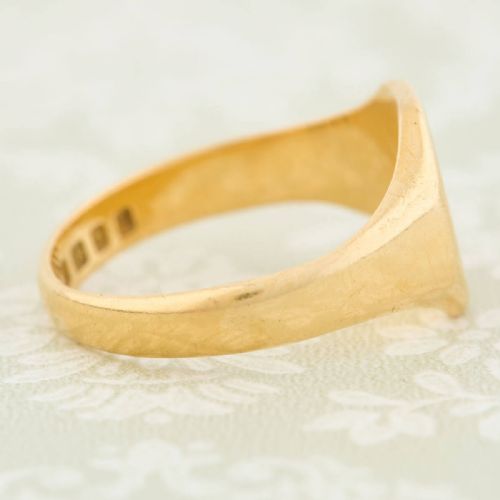 18CT GOLD OCTAGONAL SIGNET RING - ADDITIONAL PHOTO 5