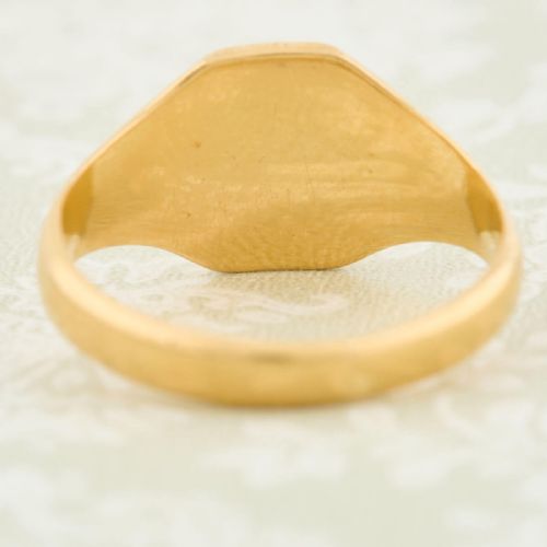 18CT GOLD OCTAGONAL SIGNET RING - ADDITIONAL PHOTO 6