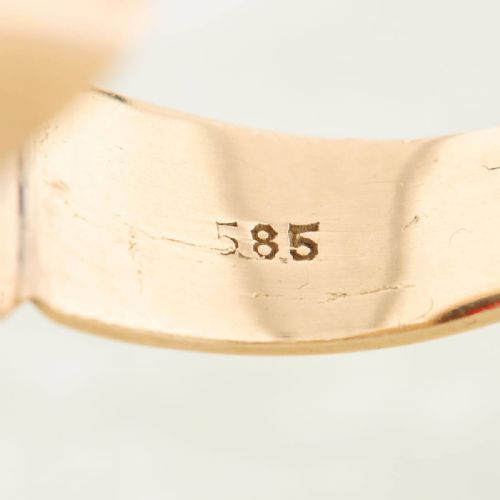 14CT GOLD LARGE CARNELIAN SIGNET RING - ADDITIONAL PHOTO 7