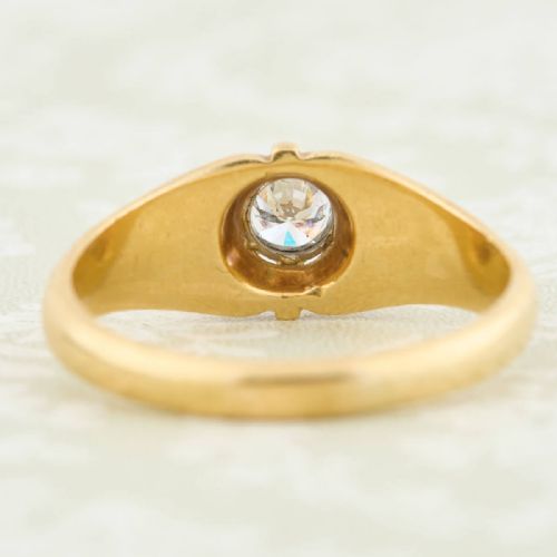 18CT GOLD DIAMOND BELCHER GYPSY RING 040 CARAT - ADDITIONAL PHOTO 6