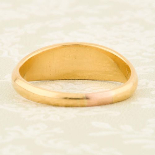 ANTIQUE 18CT GOLD 3 STONE PEARL GYPSY RING - ADDITIONAL PHOTO 5
