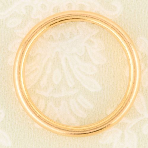 22CT GOLD PLAIN WEDDING BAND - ADDITIONAL PHOTO 3