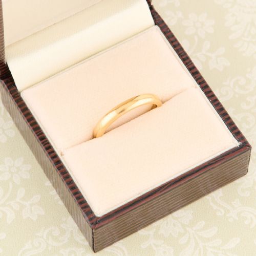 22CT GOLD PLAIN WEDDING BAND - ADDITIONAL PHOTO 5