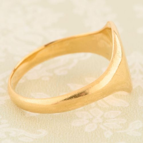 18CT GOLD OVAL SIGNET RING 19301931 - ADDITIONAL PHOTO 4