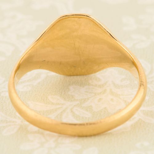 18CT GOLD OVAL SIGNET RING 19301931 - ADDITIONAL PHOTO 5