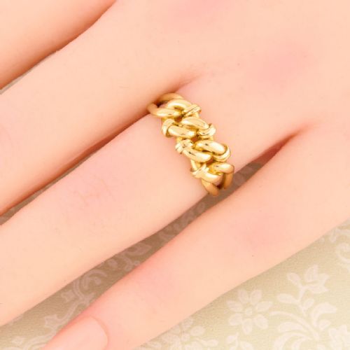 VICTORIAN 18CT GOLD LOVERS KNOT RING - ADDITIONAL PHOTO 1