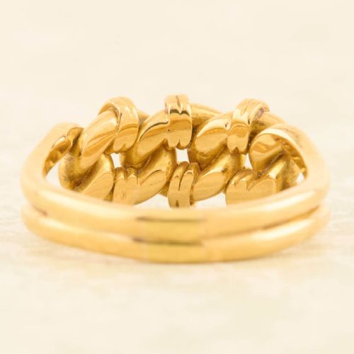 VICTORIAN 18CT GOLD LOVERS KNOT RING - ADDITIONAL PHOTO 4