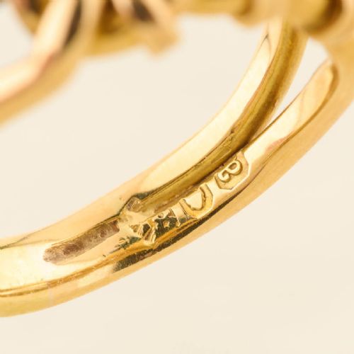 VICTORIAN 18CT GOLD LOVERS KNOT RING - ADDITIONAL PHOTO 6