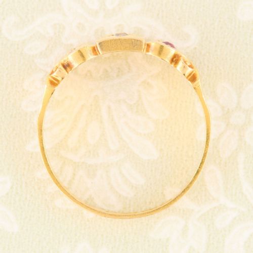 18CT GOLD RUBY DIAMOND GYPSY RING - ADDITIONAL PHOTO 6
