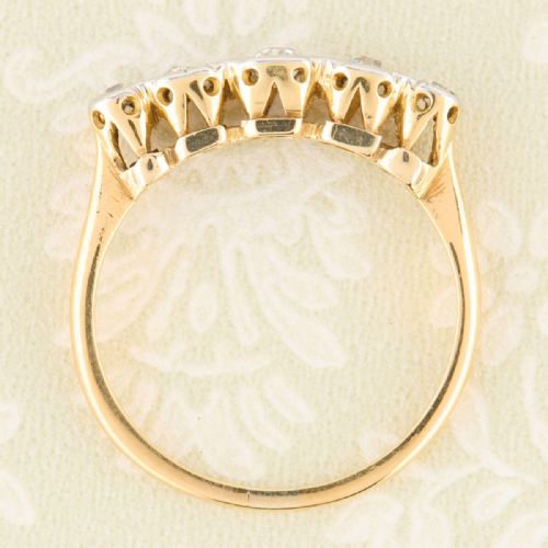 18CT GOLD 5 STONE DIAMOND RING 024 CARAT - ADDITIONAL PHOTO 6