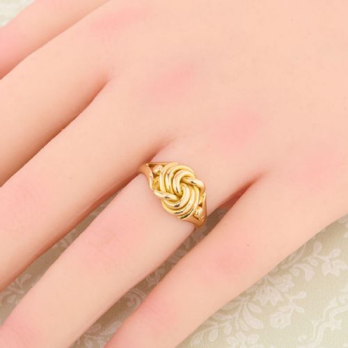 EDWARDIAN 18CT GOLD KNOT RING - ADDITIONAL PHOTO 1
