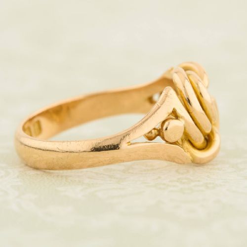EDWARDIAN 18CT GOLD KNOT RING - ADDITIONAL PHOTO 3